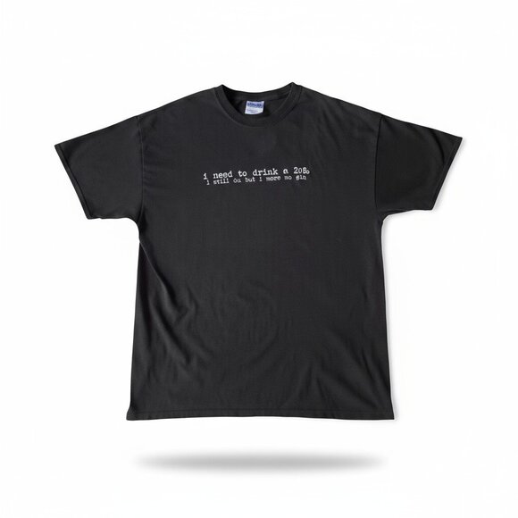 Hanes Heavyweight Funny Quote Tee – Size XL - Picture 1 of 5